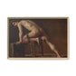 Courbet, Gustave - Study of a Nude Man (1840) - Matte Canvas, Framed