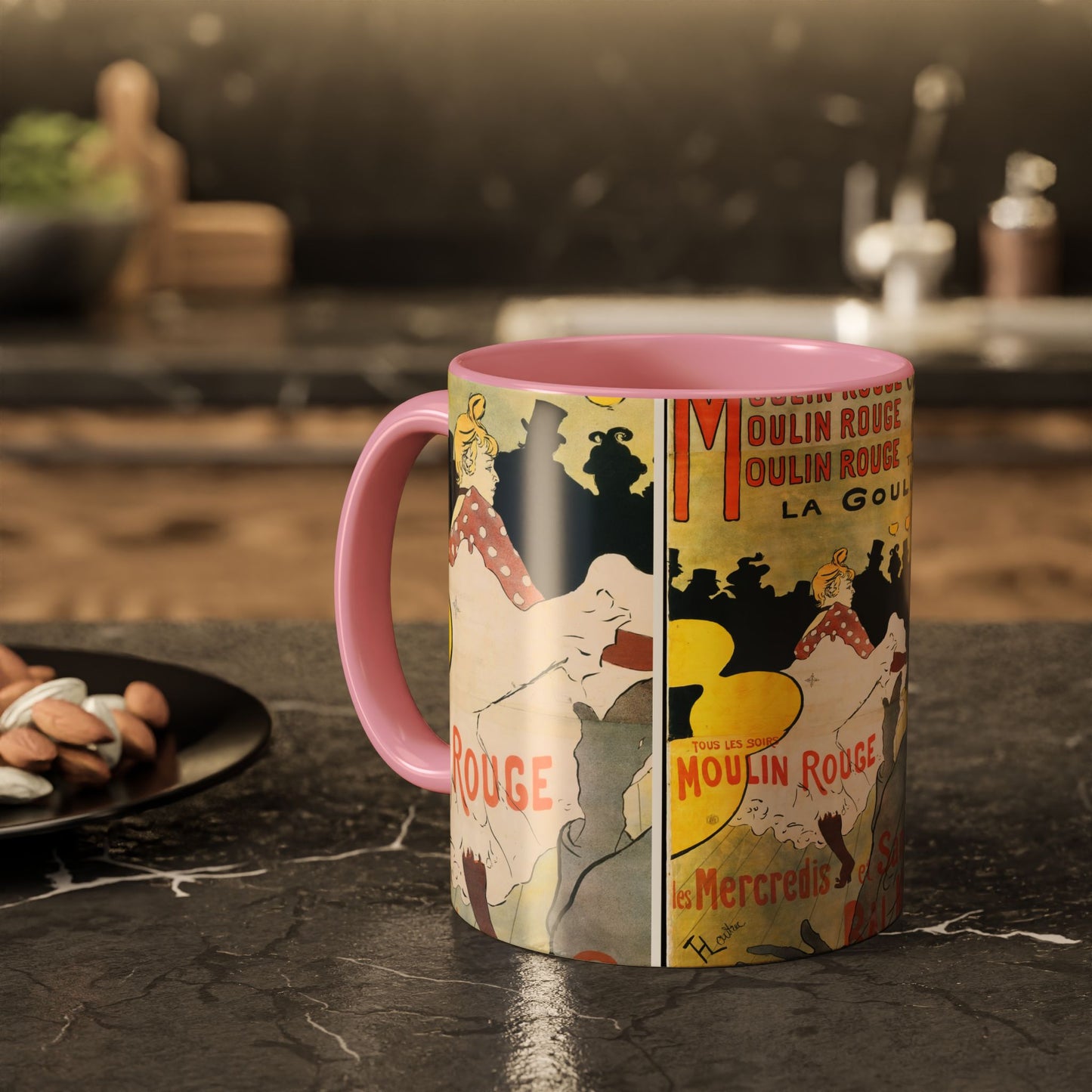 Toulouse-Lautrec, Henri - Moulin Rouge - La Goulue (1891) - Colorful Accent Mugs
