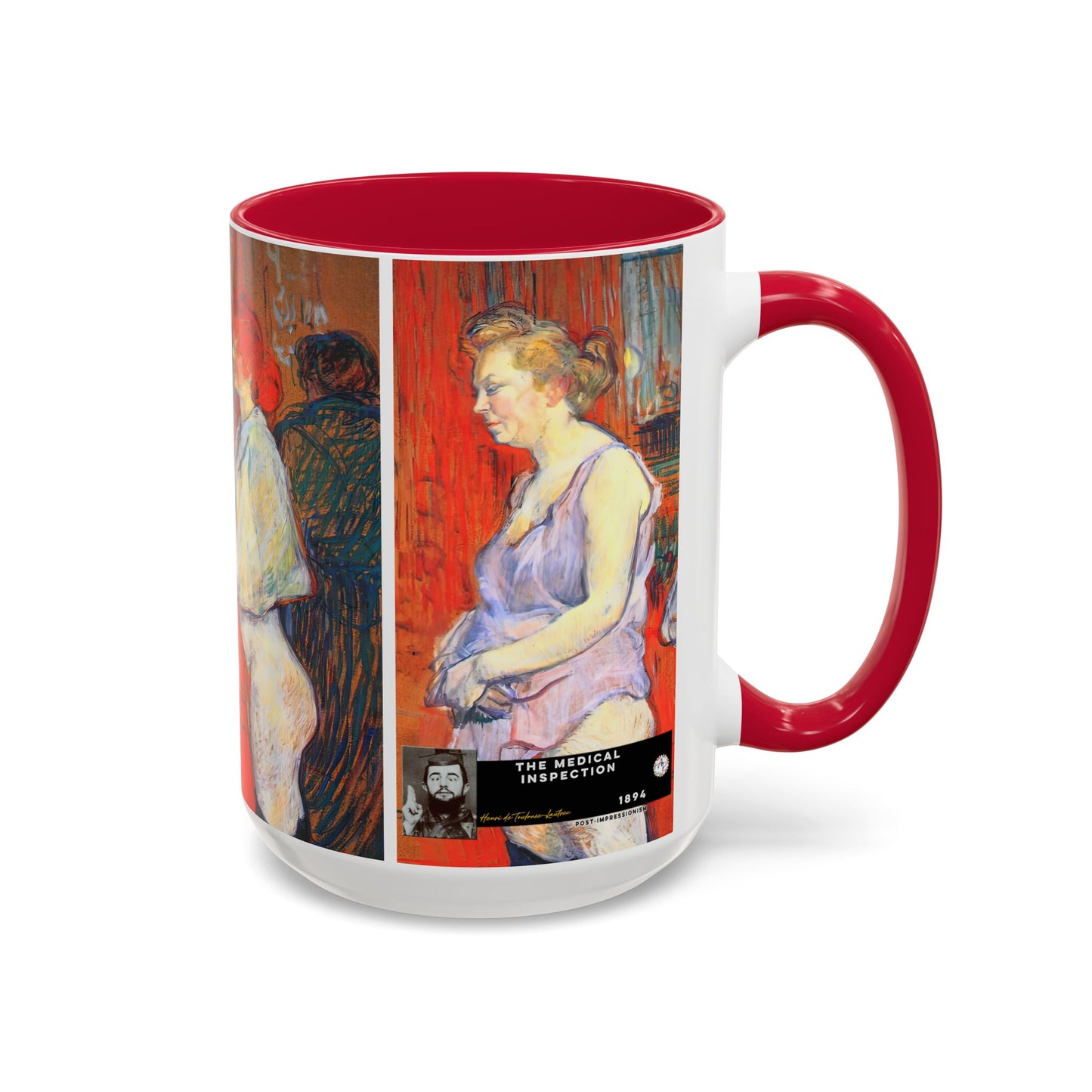 Toulouse-Lautrec, Henri - The Medical Inspection (1894) - Colorful Accent Mugs