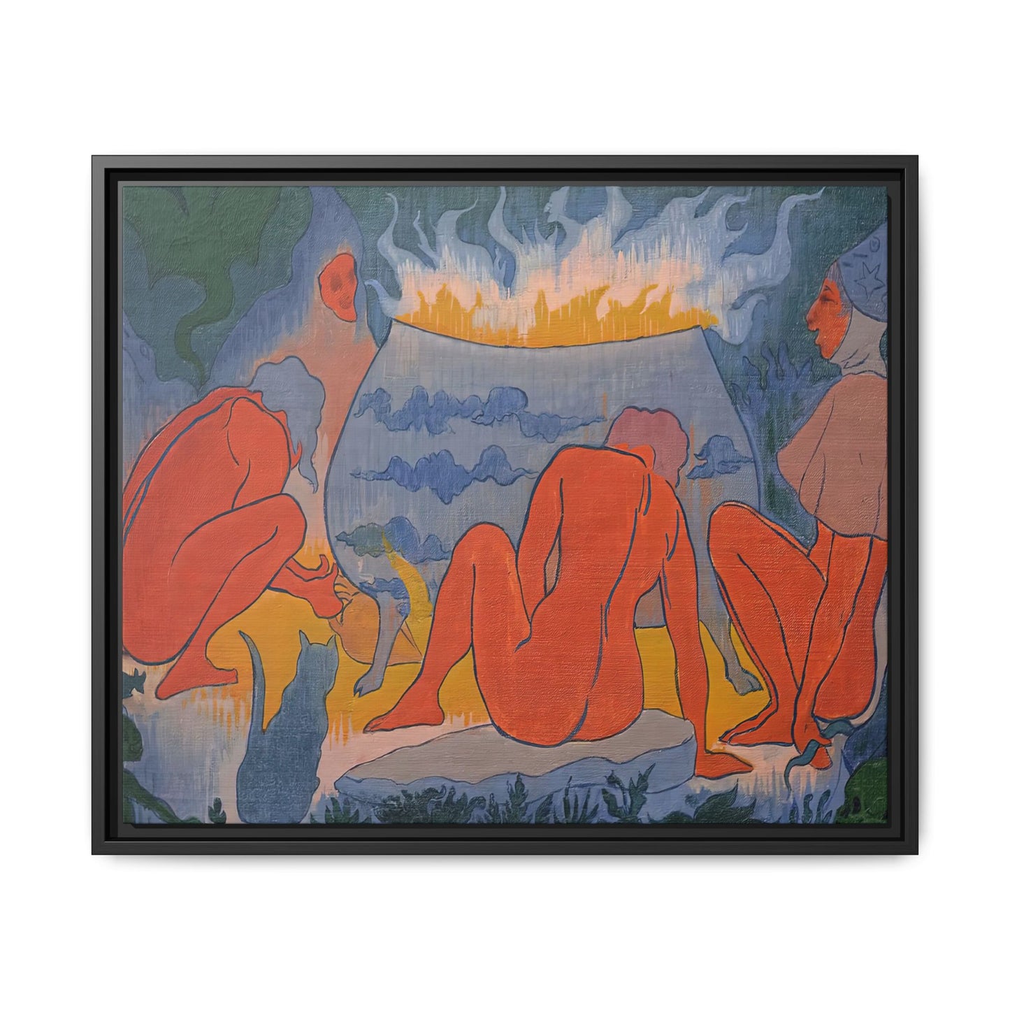 Ranson, Paul - Witches Around the Fire (1891) - Matte Canvas, Framed