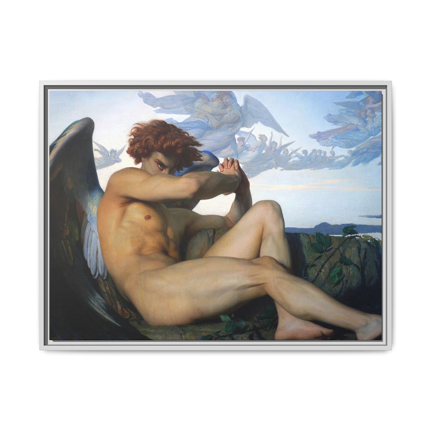 Cabanel, Alexandre - The Fallen Angel (1847) - Matte Canvas, Framed