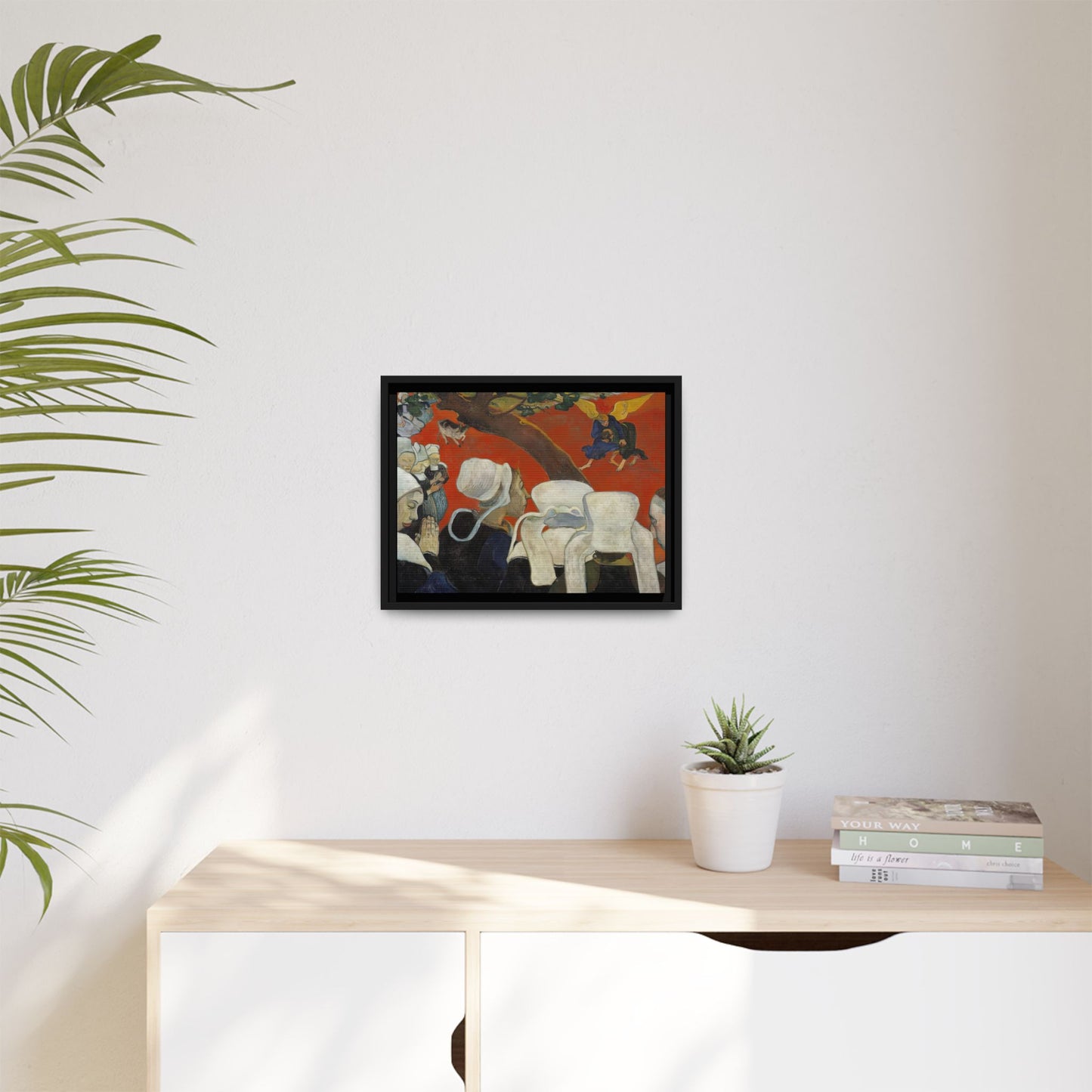 Gauguin, Paul - Vision of the Sermon (Jacob Wrestling with the Angel) (1888) - Matte Canvas, Framed