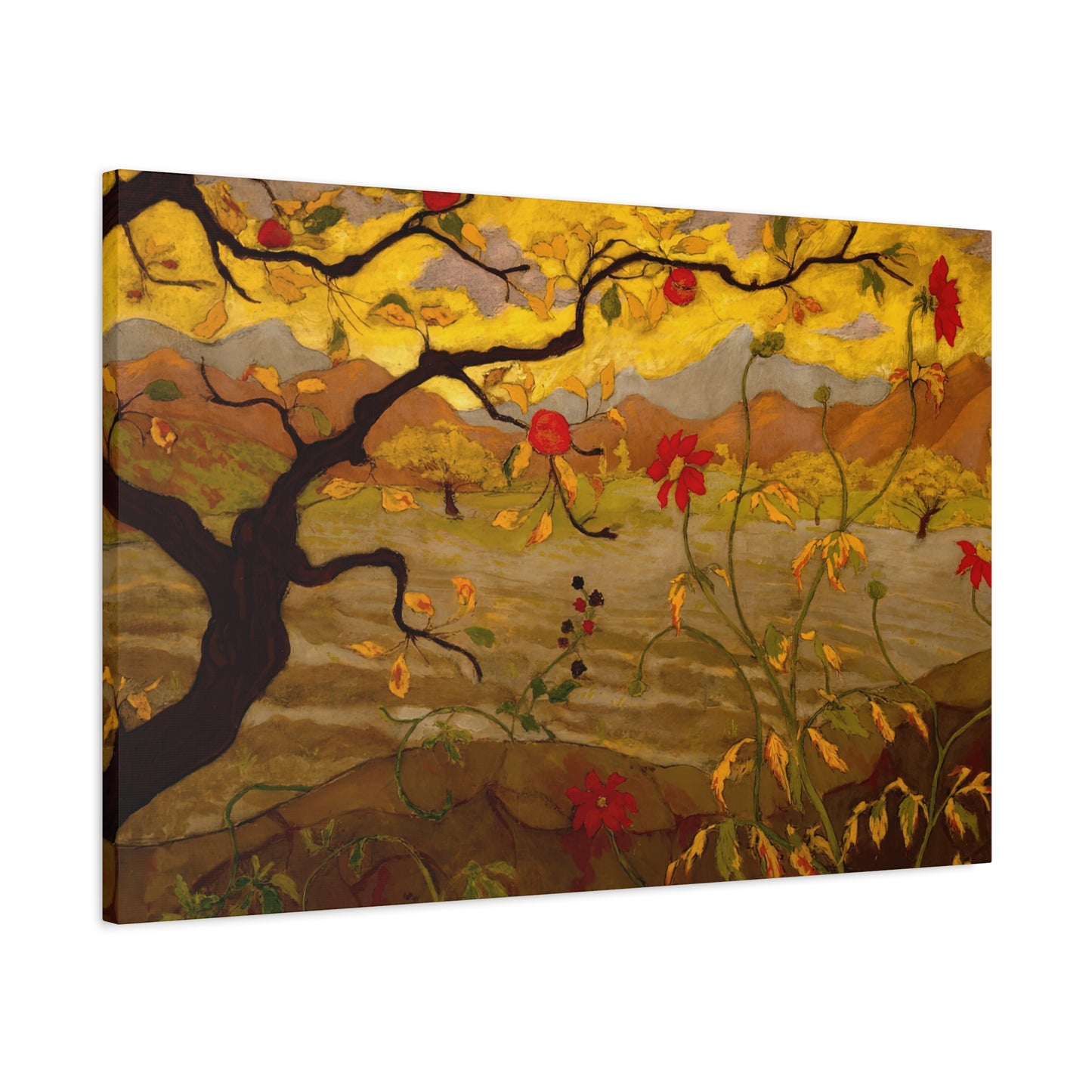 Ranson, Paul - Apple Tree with Red Fruit (1902) - Canvas Block, unframed