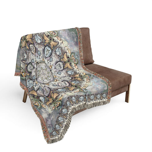 Pacio, Adam - Memento Mori Mandala - Woven Blanket