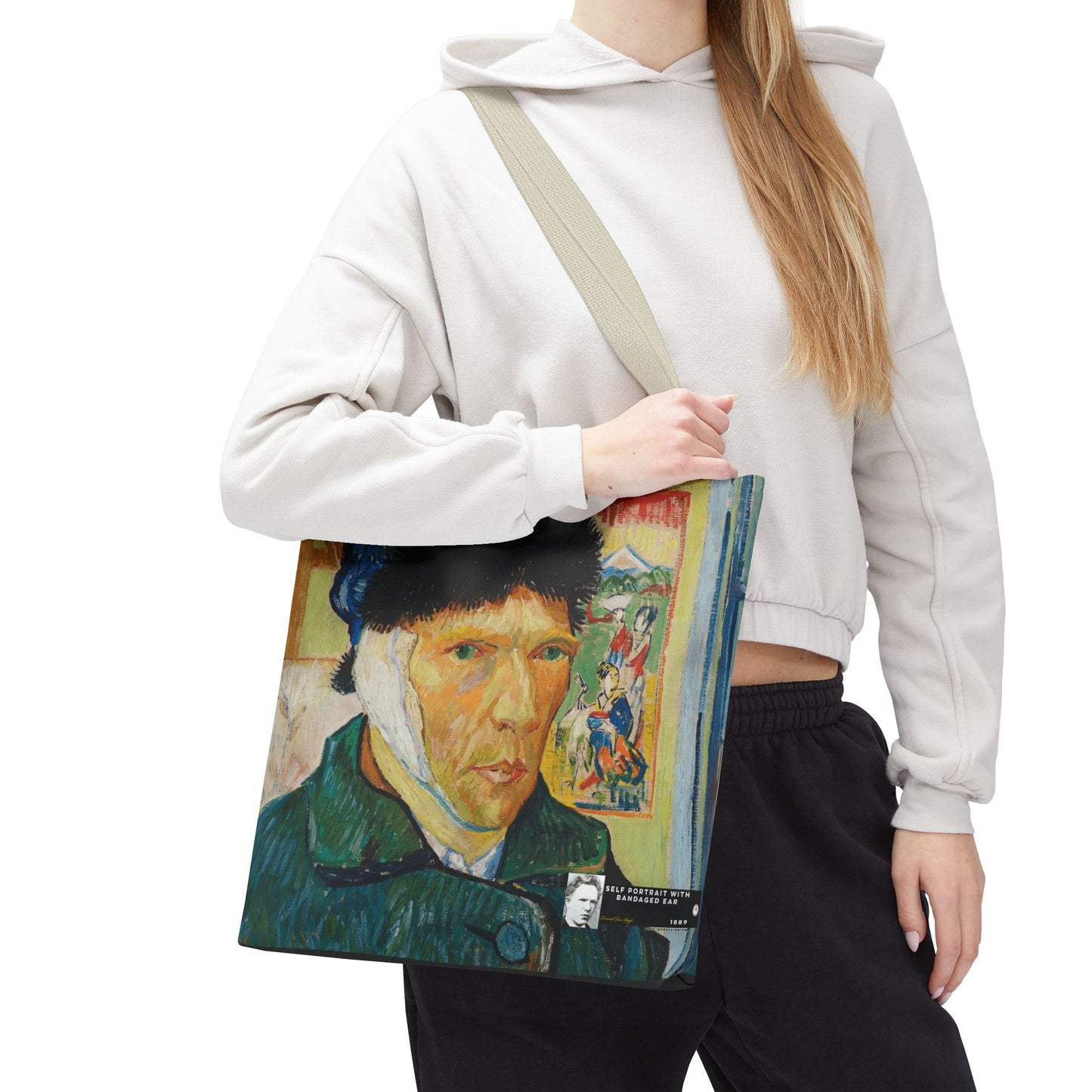 Van Gogh, Vincent - Self Portrait with Bandaged Ear (1889) - Tote Bag