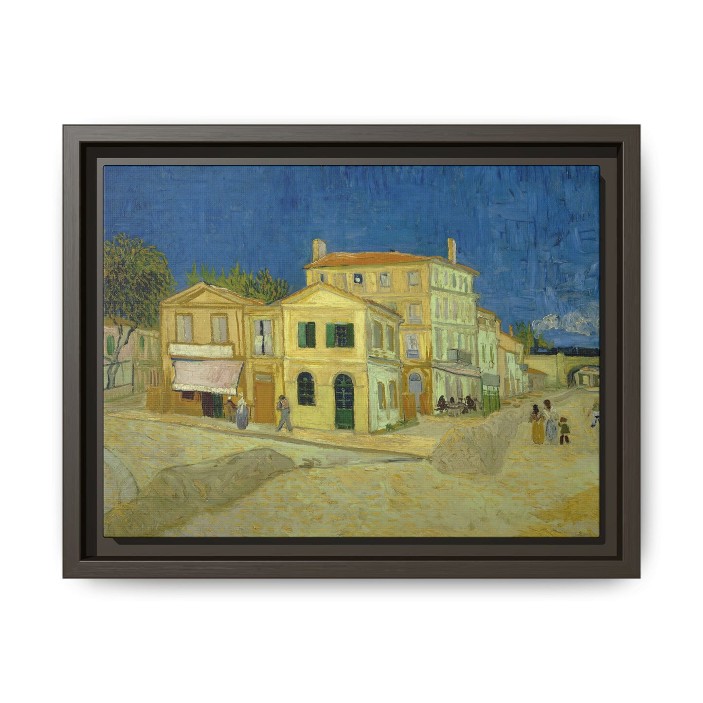 Van Gogh, Vincent - The Yellow House (1888) - Matte Canvas, Framed