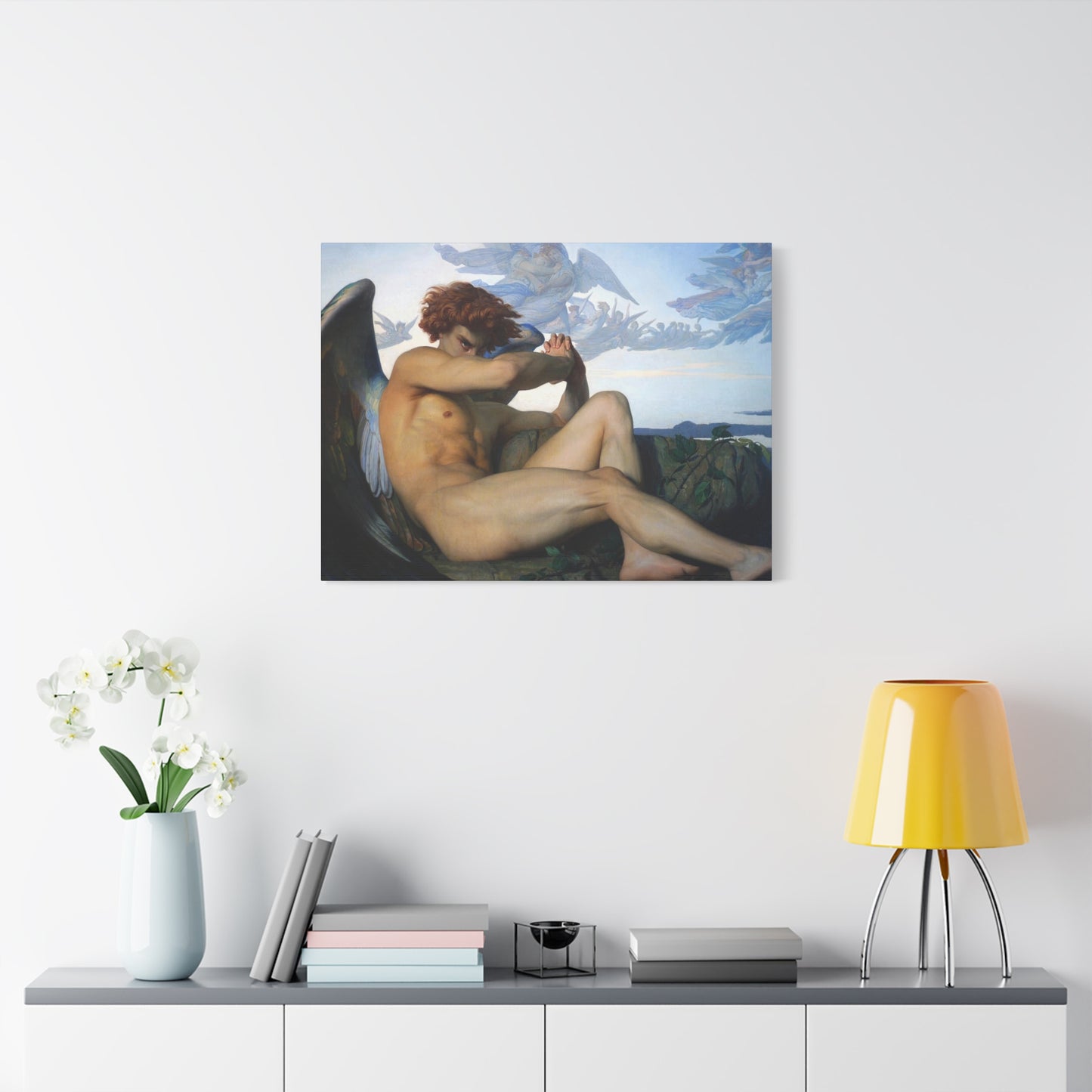 Cabanel, Alexandre - The Fallen Angel (1847) - Canvas Block, unframed