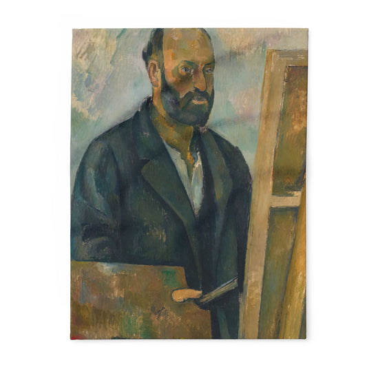 Cézanne, Paul - Portrait of the Artist with a Palette (1890) - Arctic Fleece Blanket