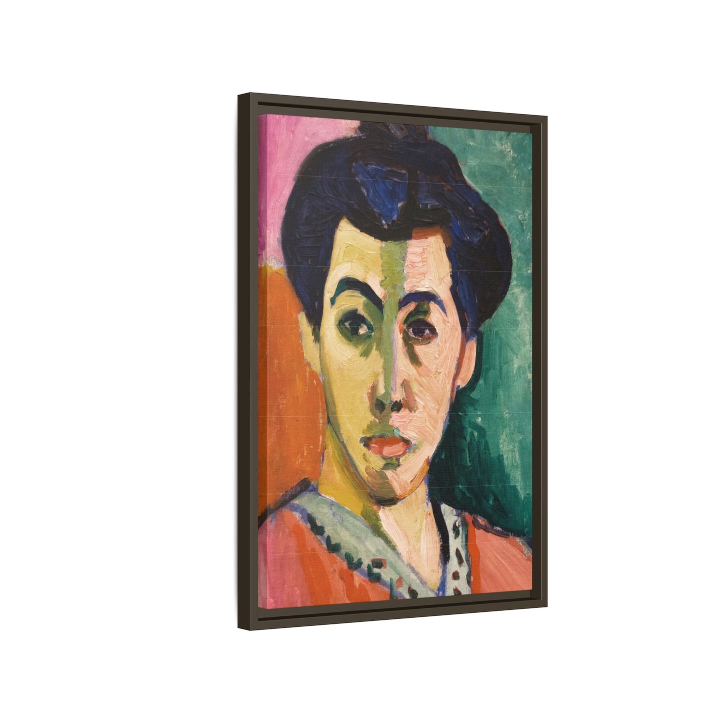 Matisse, Henri - The Green Stripe (1905) - Matte Canvas, Framed