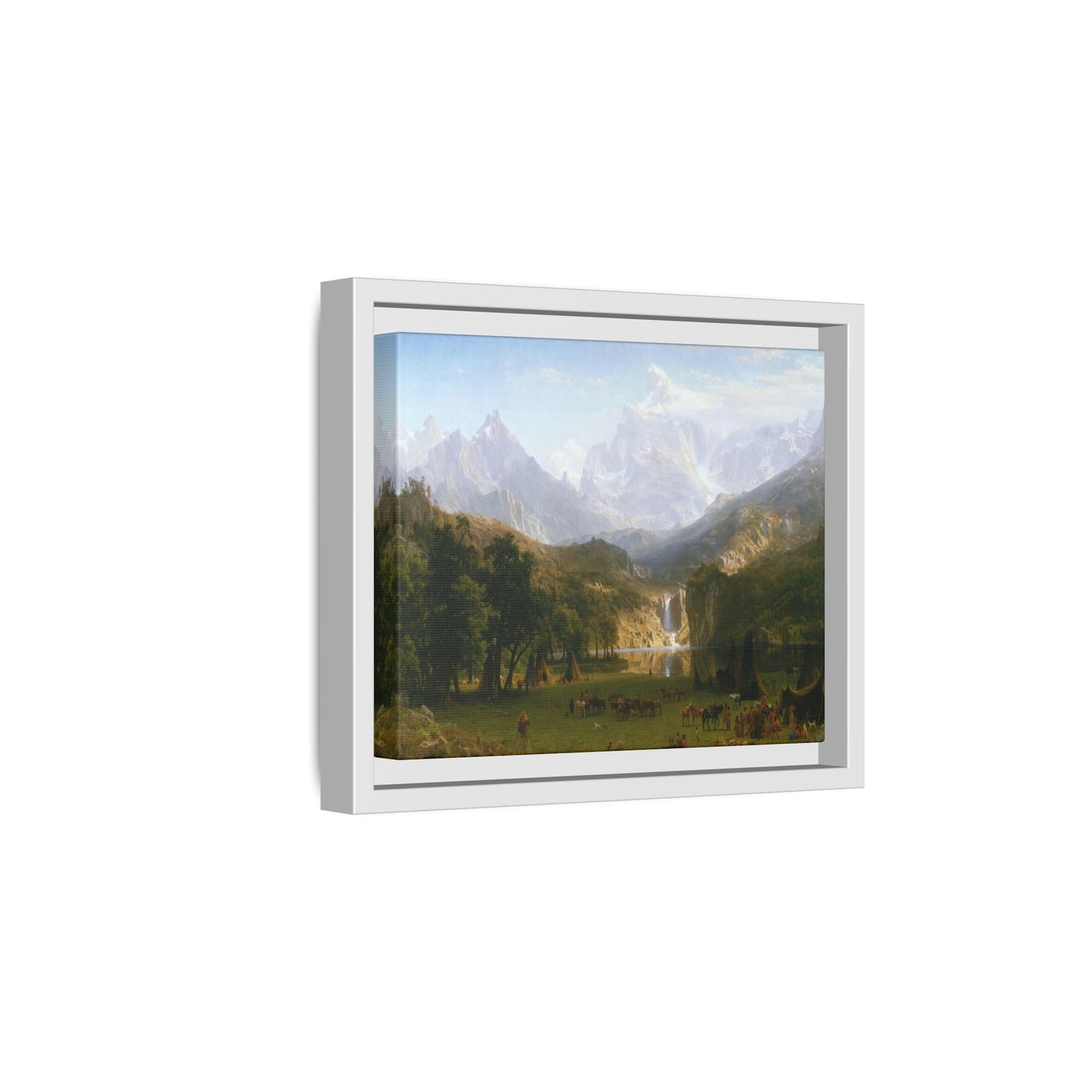 Bierstadt, Albert - The Rocky Mountains, Lander’s Peak (1863) - Matte Canvas, Framed