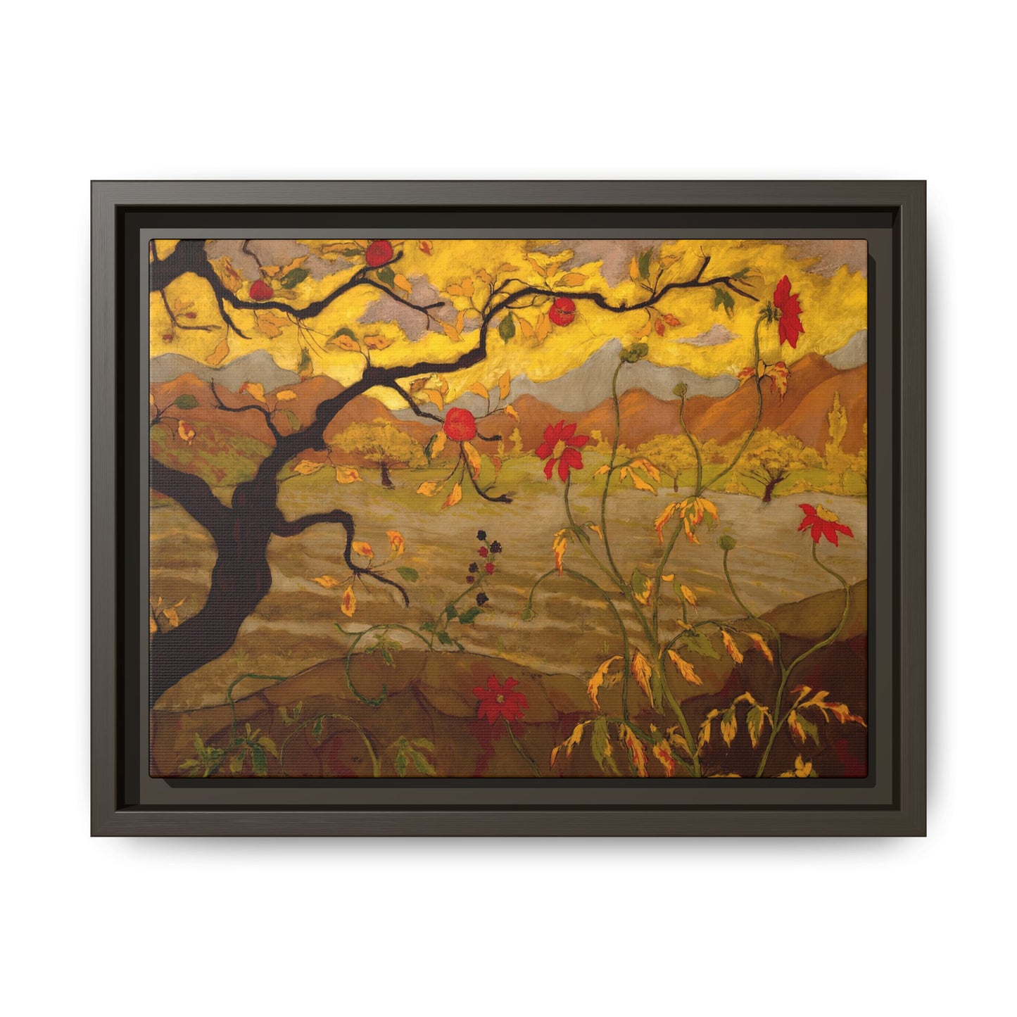Ranson, Paul - Apple Tree with Red Fruit (1902) - Matte Canvas, Framed
