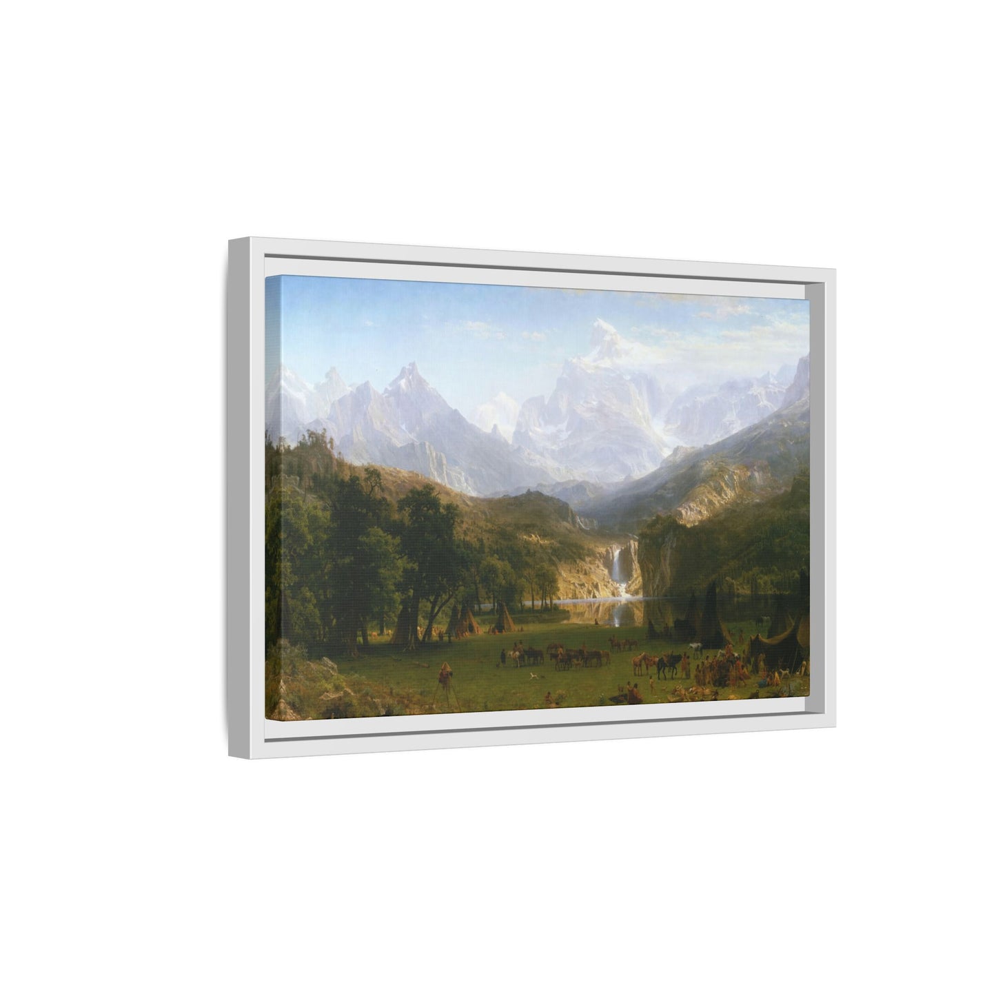 Bierstadt, Albert - The Rocky Mountains, Lander’s Peak (1863) - Matte Canvas, Framed