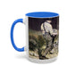 Courbet, Gustave - The Stone Breakers (1850) - Colorful Accent Mugs