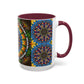 Pacio, Adam - Emerald Arrows Mandala - Colorful Accent Mugs