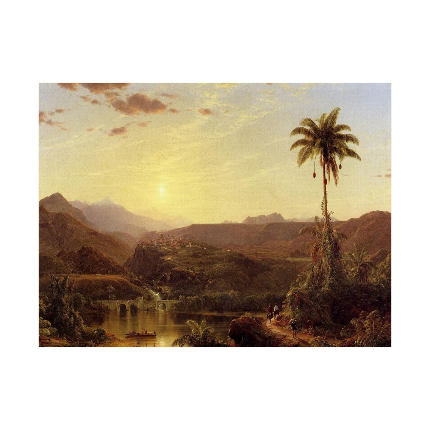 Church, Frederic Edwin - The Cordilleras - Sunrise (1853) - Satin Posters