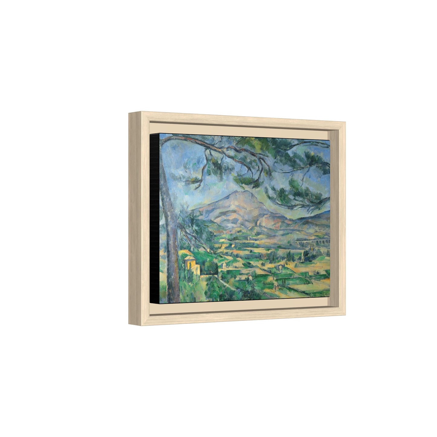 Cézanne, Paul - Mont Sainte-Victoire with Large Pine (1887) - Matte Canvas, Framed