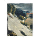 Cézanne, Paul - L’Estaque, Melting Snow (1870) - Microfiber Duvet Cover