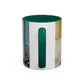 Van Gogh, Vincent - Self Portrait with Bandaged Ear (1889) - Colorful Accent Mugs