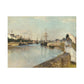 Morisot, Berthe - The Harbor at Lorient (1869) - Canvas Block, unframed
