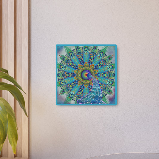 Melek Taus Mandala - Metal Sign