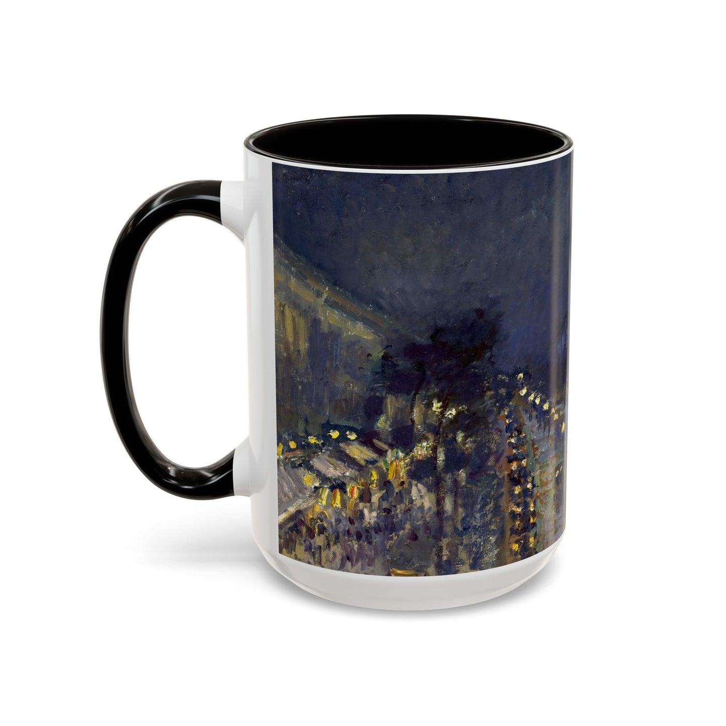 Pissarro, Camille - The Boulevard Montmartre At Night (1897) - Colorful Accent Mugs