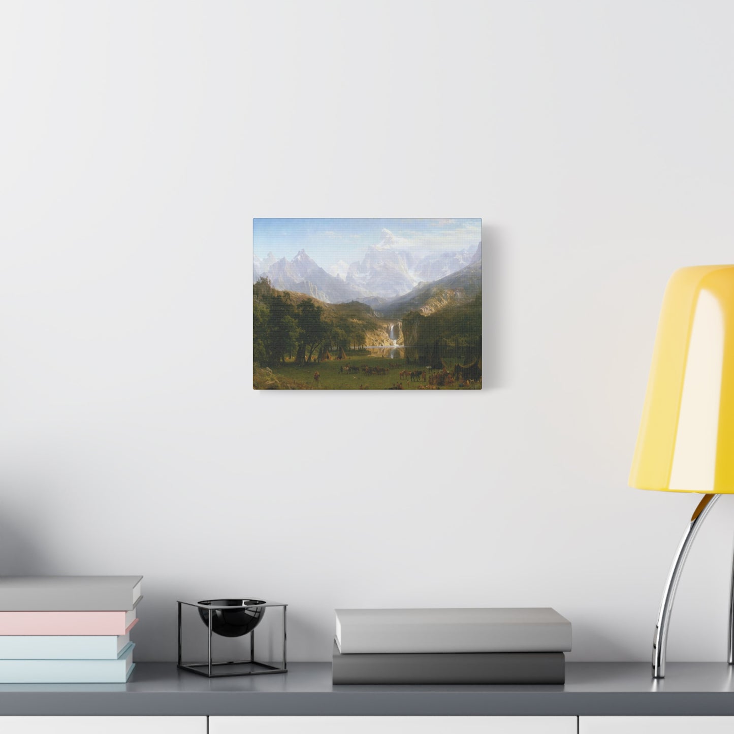 Bierstadt, Albert - The Rocky Mountains, Lander’s Peak (1863) - Canvas Block, unframed