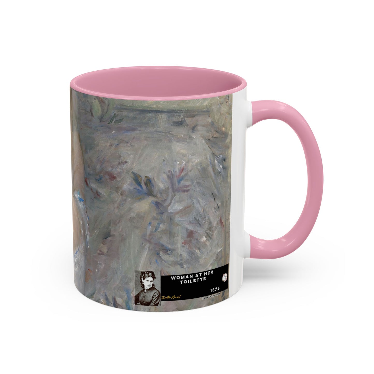 Morisot, Berthe - Woman at Her Toilette (1880) - Colorful Accent Mugs
