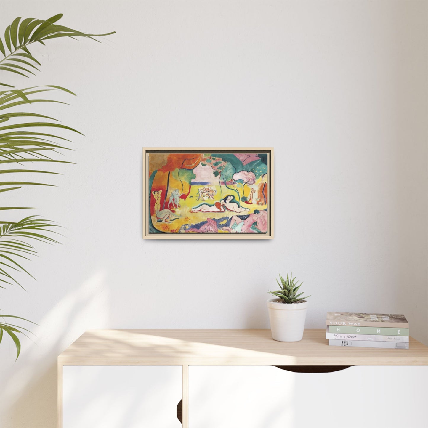 Matisse, Henri - The Joy of Life (1905) - Matte Canvas, Framed