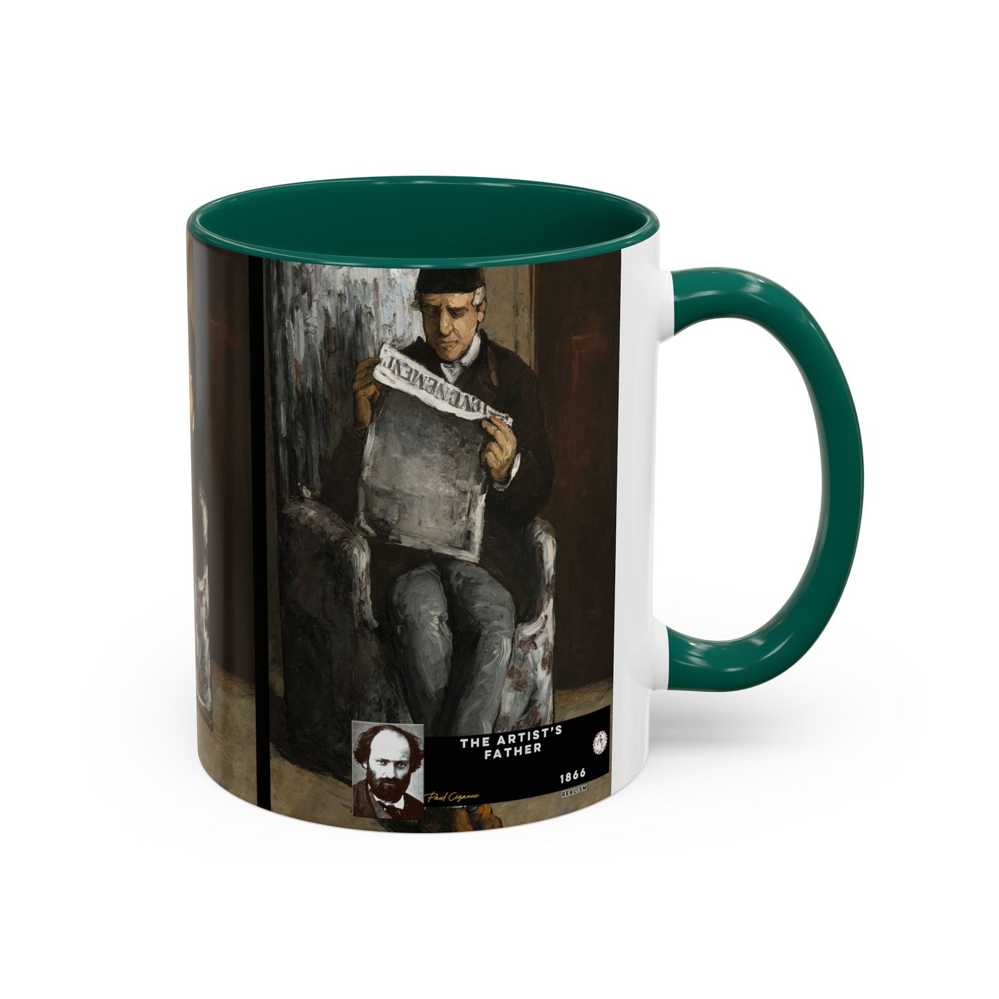 Cézanne, Paul - The Artist’s Father (1866) - Colorful Accent Mugs