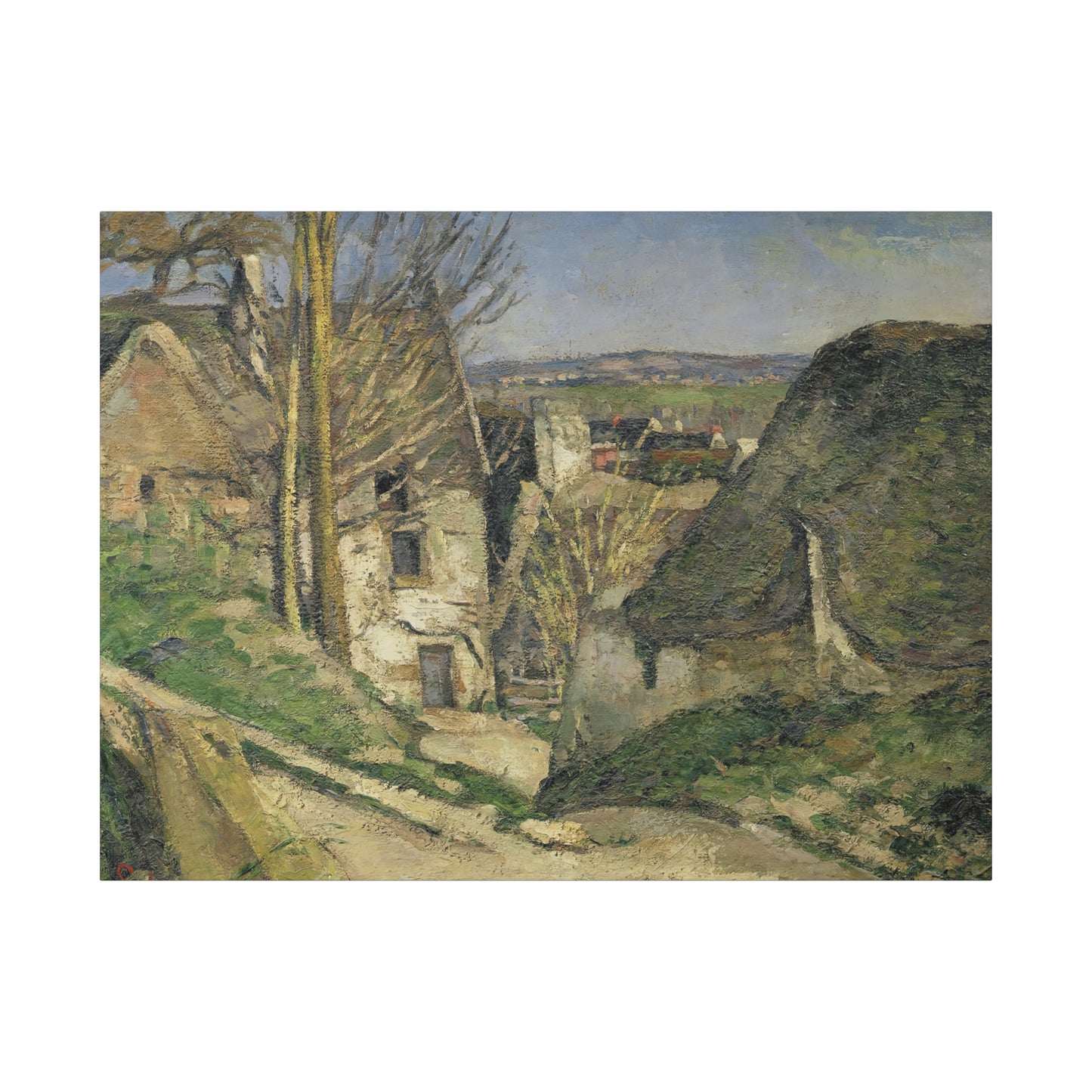 Cézanne, Paul - The House of the Hanged Man (1874) - Canvas Block, unframed