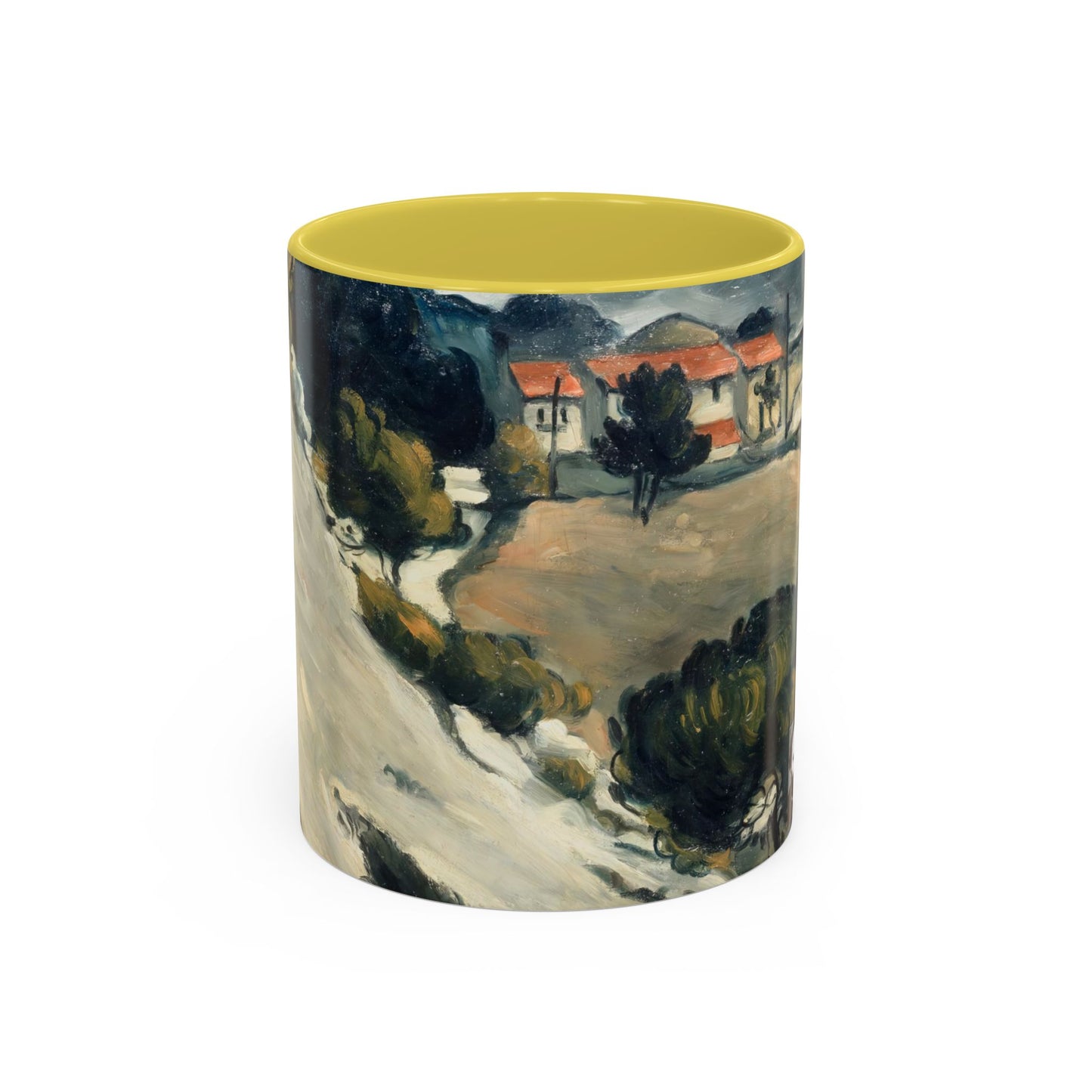 Cézanne, Paul - A Modern Olympia (1874) - Colorful Accent Mugs