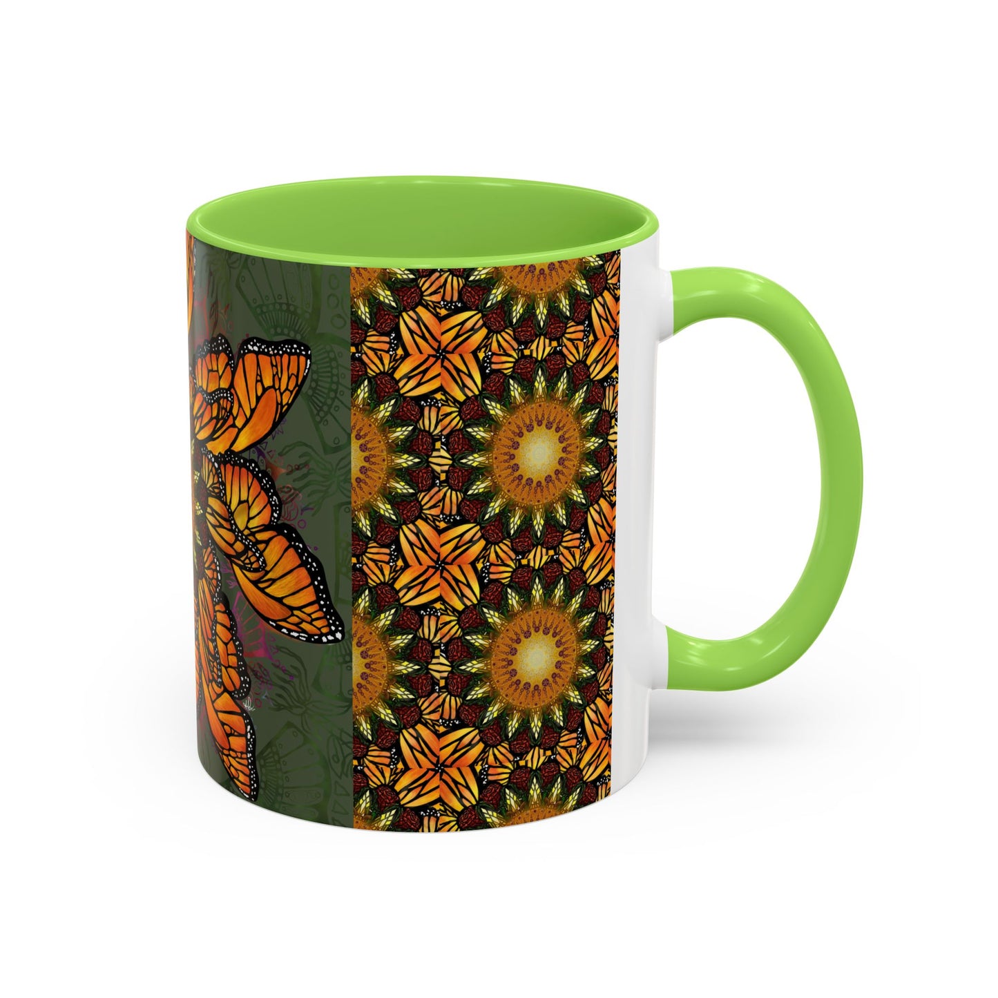 Pacio, Adam - Monarch Butterfly Mandala - Colorful Accent Mugs