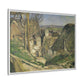 Cézanne, Paul - The House of the Hanged Man, Auvers-sur-Oise (1874) - Matte Canvas, Framed