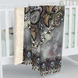 Memento Mori Mandala - Sherpa Fleece Blanket