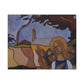 Filiger, Charles - Virgin and Two Angels (1895) - Canvas Block, unframed