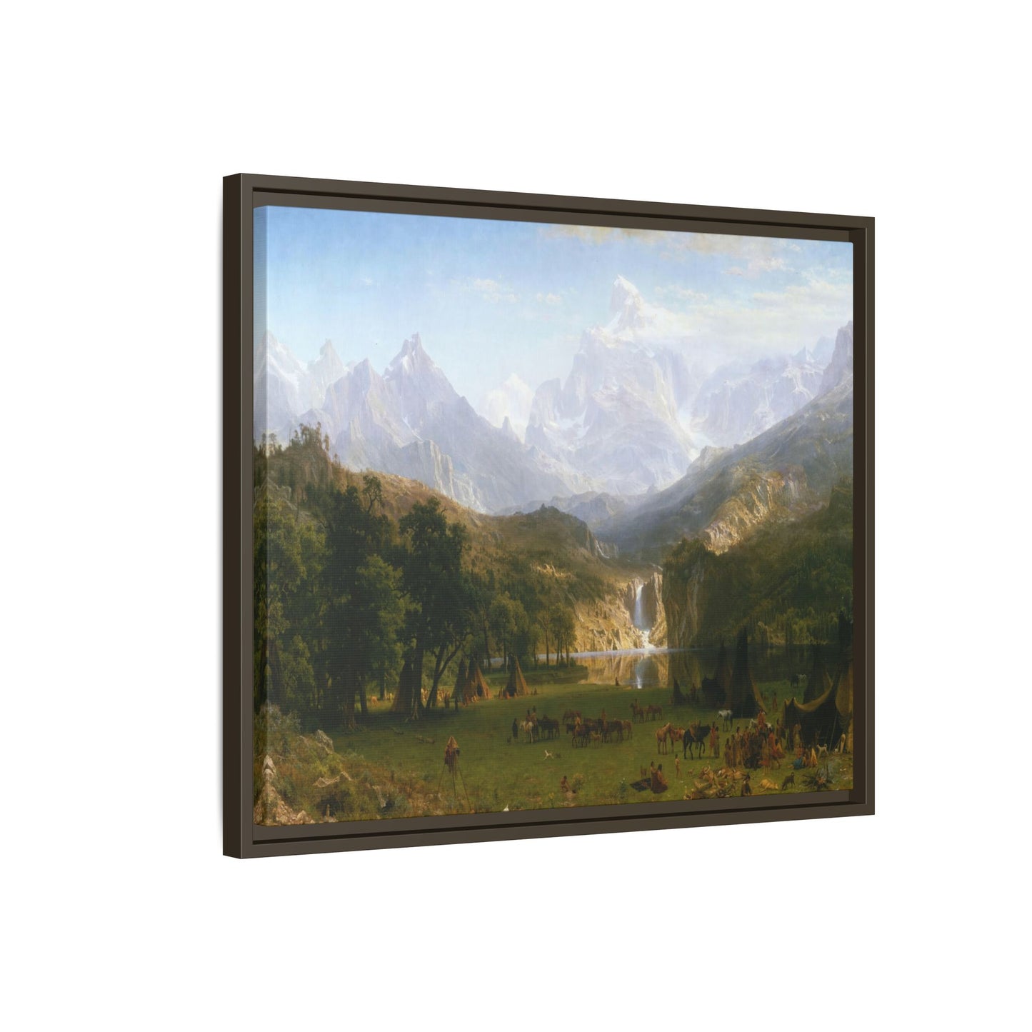 Bierstadt, Albert - The Rocky Mountains, Lander’s Peak (1863) - Matte Canvas, Framed
