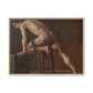 Courbet, Gustave - Study of a Nude Man (1840) - Matte Canvas, Framed