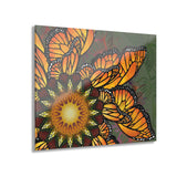 Monarch Butterfly Mandala - Acrylic Block