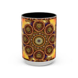Lion Summer Mandala - Colorful Accent Mugs