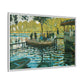 Monet, Claude - La Grenouillere (1869) - Matte Canvas, Framed