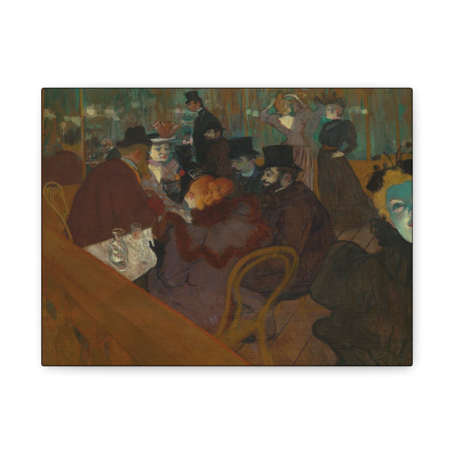 Lautrec, Henri - At the Moulin Rouge (1892) - Canvas Block, unframed