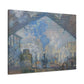Monet, Claude - Le Gare Saint-Lazare (1877) - Canvas Block, unframed