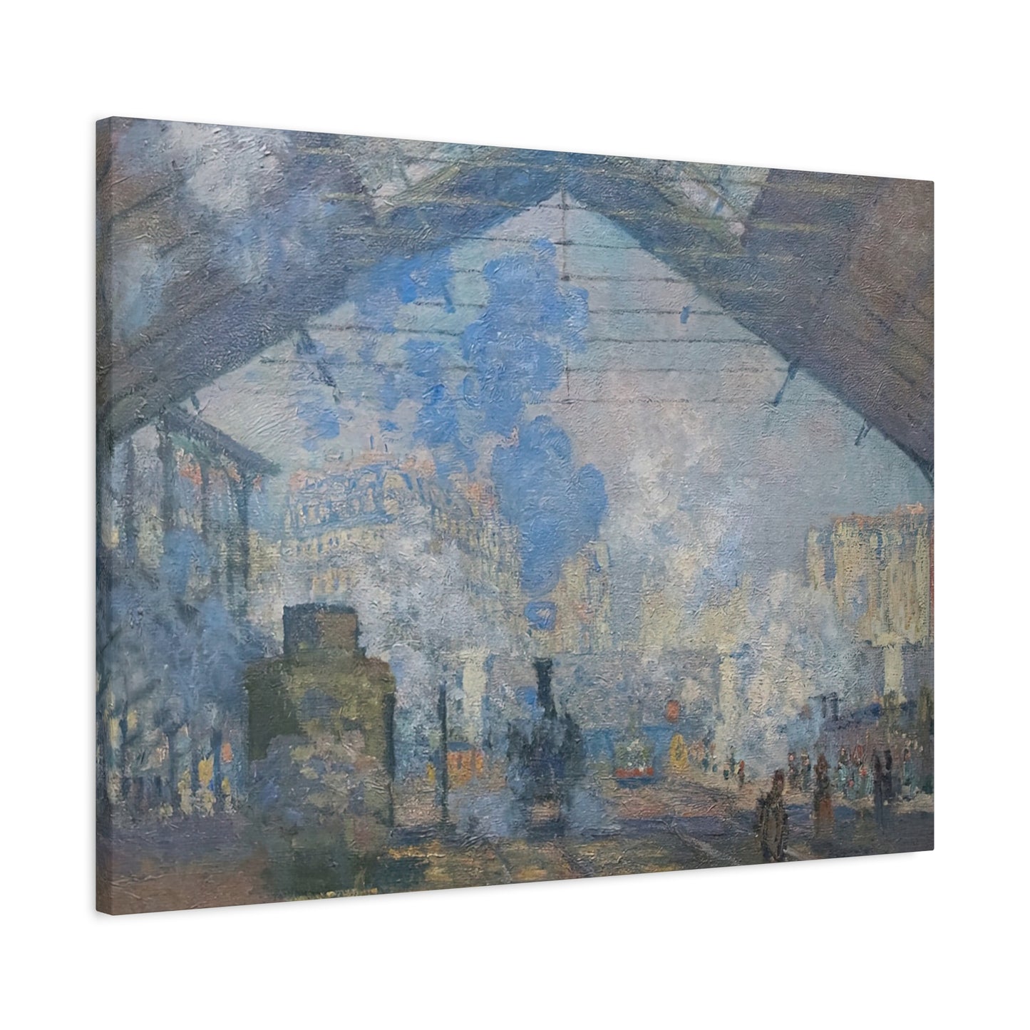 Monet, Claude - Le Gare Saint-Lazare (1877) - Canvas Block, unframed