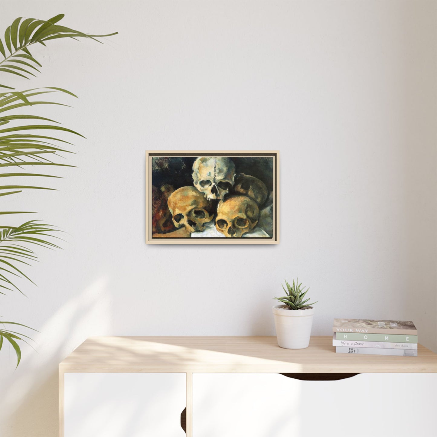 Cézanne, Paul - Pyramid of Skulls (1901) - Matte Canvas, Framed