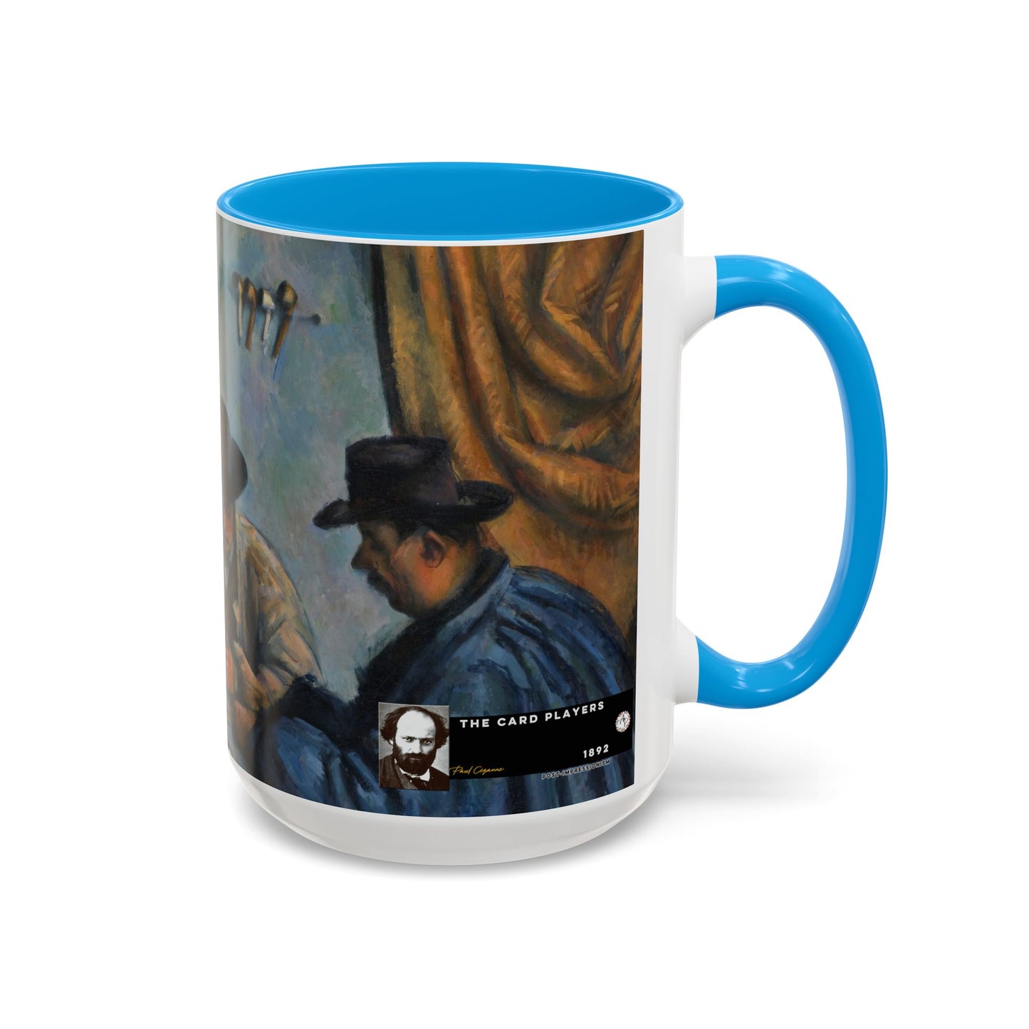 Cézanne, Paul - The Card Players (1892) - Colorful Accent Mugs