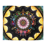 Obsidian Grandmothers Mandala - Microfiber Duvet Cover