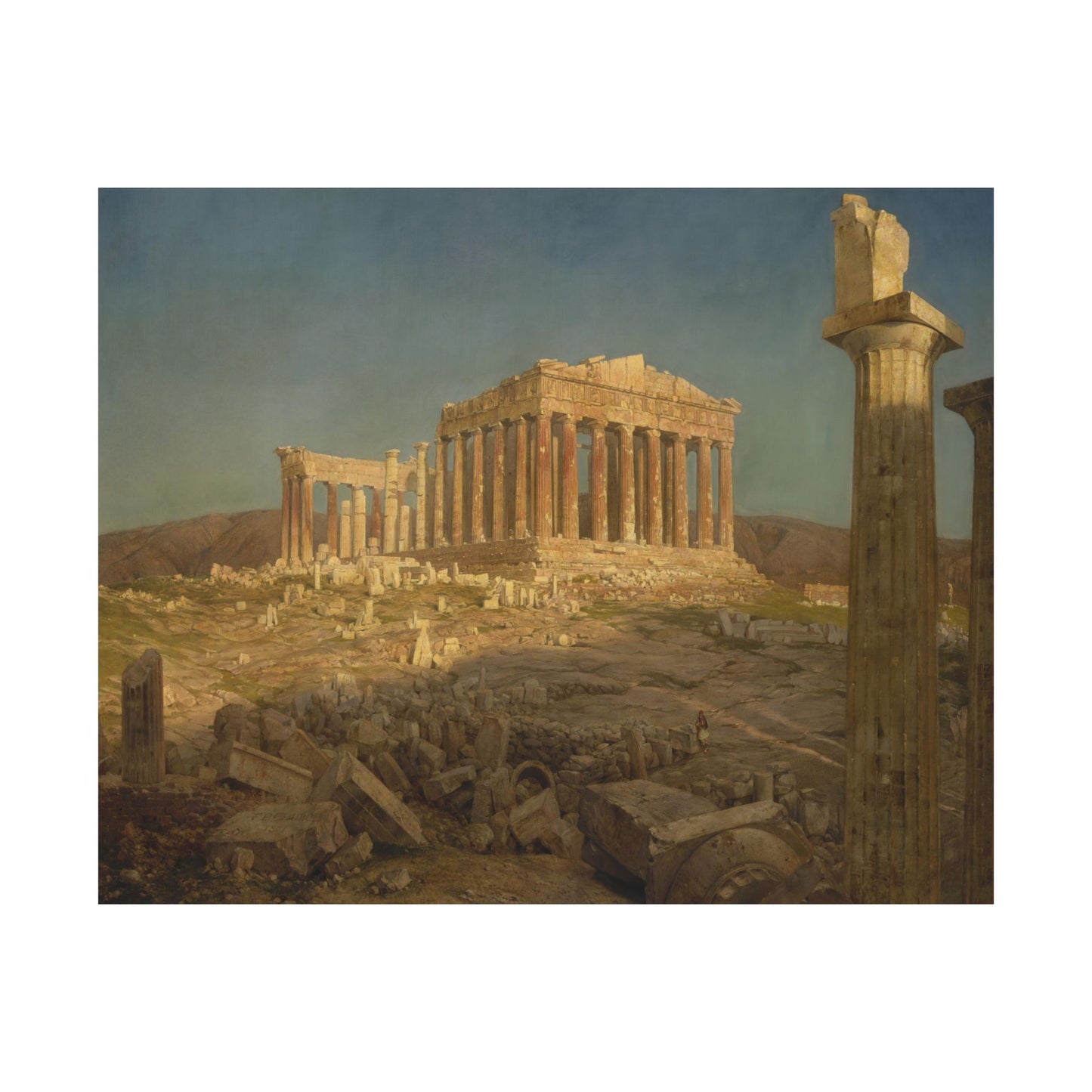 Church, Frederic Edwin - The Parthenon  (1871) - Satin Posters