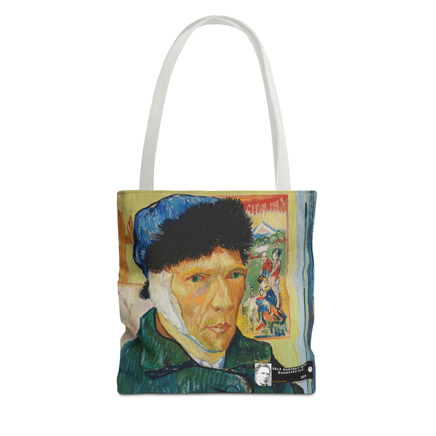 Van Gogh, Vincent - Self Portrait with Bandaged Ear (1889) - Tote Bag