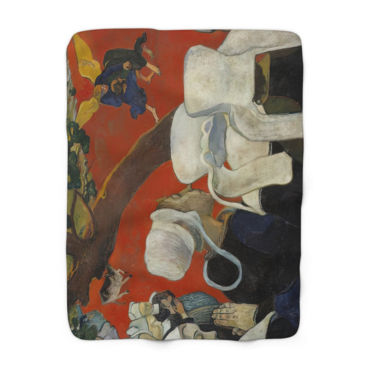 Gauguin, Paul - Vision of the Sermon (Jacob Wrestling with the Angel) (1888) - Sherpa Fleece Blanket