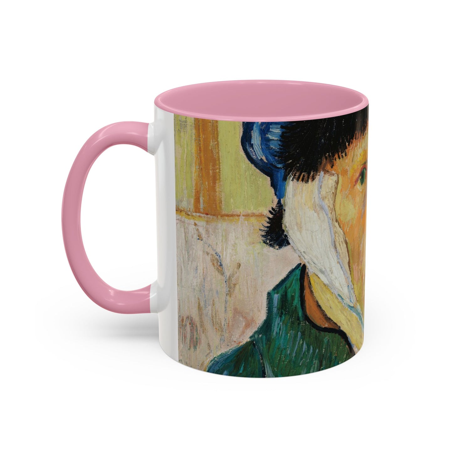 Van Gogh, Vincent - Self Portrait with Bandaged Ear (1889) - Colorful Accent Mugs